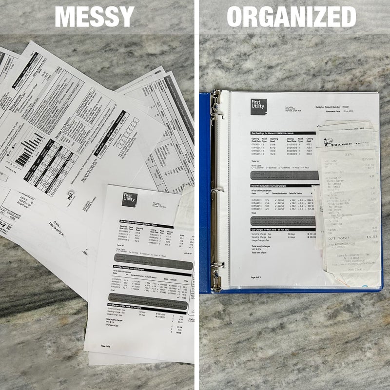 Samsill 100 Pack Sheet Protectors, 8.5x11 Inch Page Protectors for 3 Ring Binder, Standard Weight, Non-Glare Protector, Letter Size, Top Loading, Acid Free - Image 4